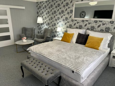 Bed, Living room, Photo of the whole room, Seating area, Bedroom