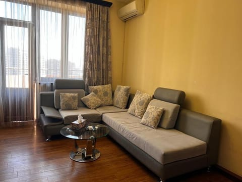 Living room, Seating area, air conditioner