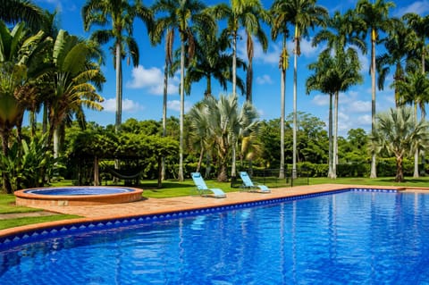 Natural landscape, Garden, Pool view, Swimming pool, sunbed
