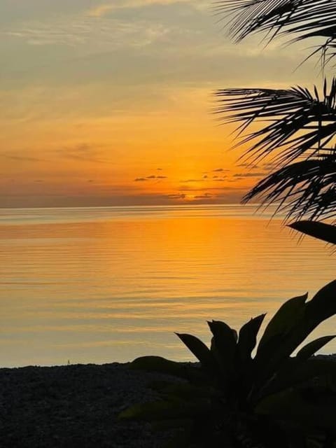 Natural landscape, Sea view, Sunset