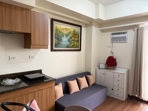 Living room, Seating area, air conditioner