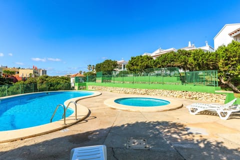 Property building, Living room, Swimming pool