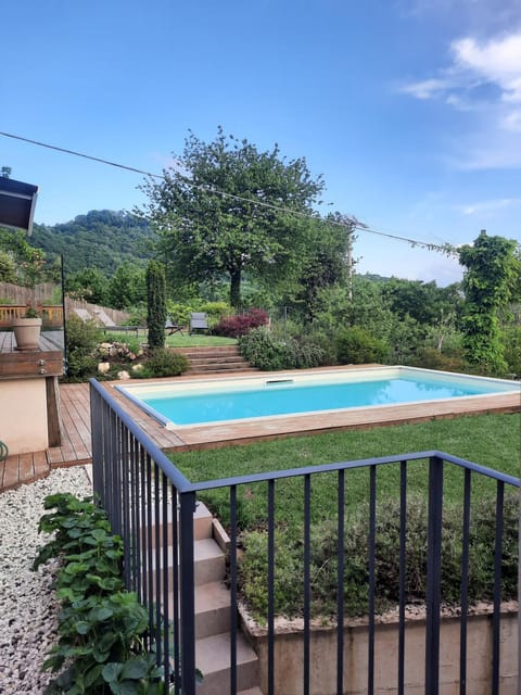 Natural landscape, Garden, Garden view, Pool view, Swimming pool