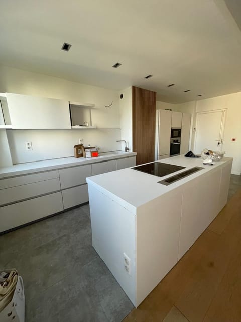 Kitchen or kitchenette, stove, kitchen