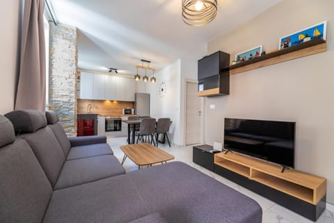 Living room, kitchen