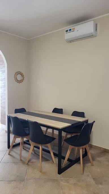 Dining area, air conditioner
