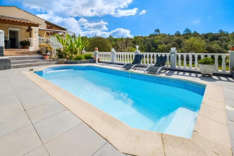 Property building, Living room, Swimming pool