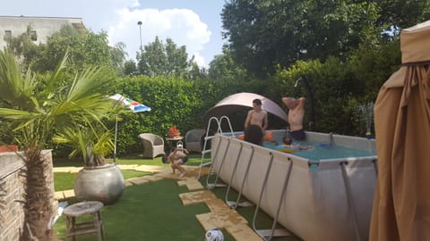Swimming pool, group of guests