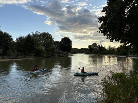 Day, People, Natural landscape, Activities, Canoeing, Lake view, River view, group of guests