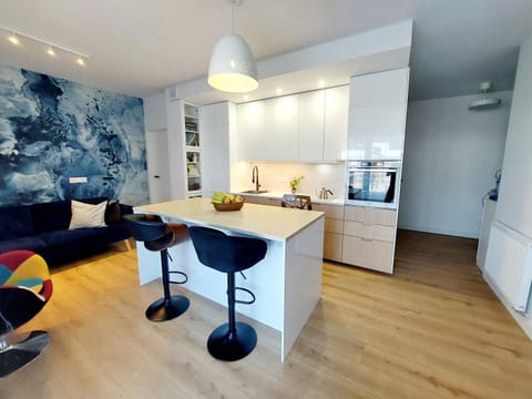 Kitchen or kitchenette, Living room, Seating area, Dining area, stove