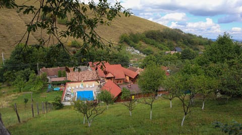 Property building, Nearby landmark, Spring, Day, Natural landscape, Mountain view, Pool view, Swimming pool