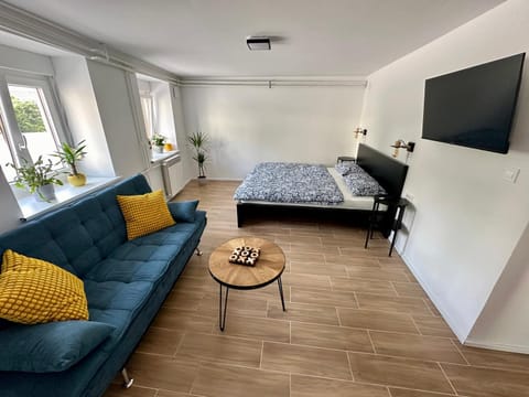 Bed, TV and multimedia, Living room, Photo of the whole room, Seating area