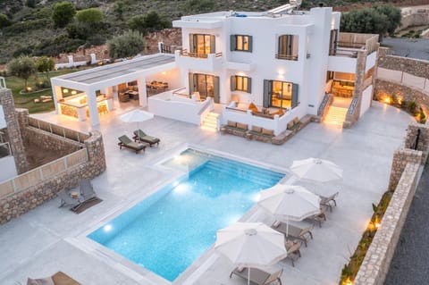 Property building, Patio, Night, View (from property/room), Pool view, Swimming pool, sunbed