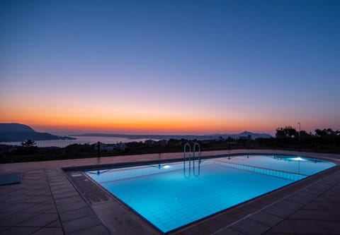 Natural landscape, Mountain view, Pool view, Sea view, Swimming pool, Sunset