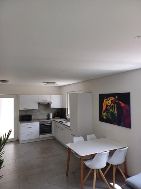 Kitchen or kitchenette, Dining area, stove