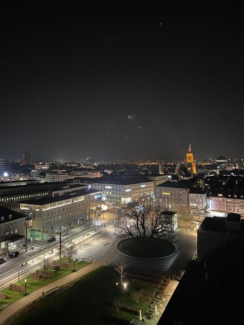 Night, Bird's eye view, City view, Location