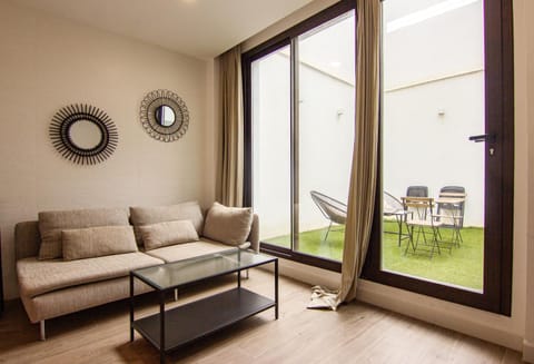 Patio, Living room, Seating area