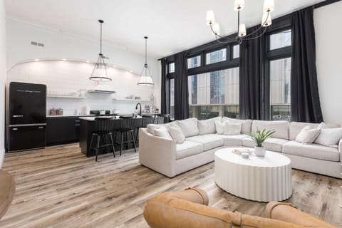 Living room, City view, City view, kitchen