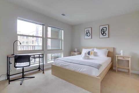 Bed, Photo of the whole room, Bedroom, hair dresser