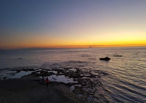 Natural landscape, Sea view, Sunset