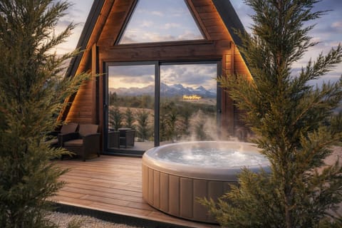 Property building, Patio, Facade/entrance, Hot Tub, Hot Tub, Balcony/Terrace, Balcony/Terrace