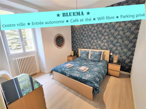 Appartement BLUEMA 2 chambres RdC, proche gare, vue sur le château Apartment in Brittany