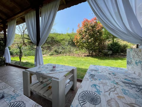 Patio, Natural landscape, Garden, Seating area, Garden view