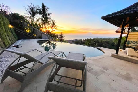 Swimming pool, Sunset