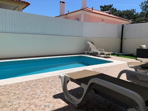 Patio, Pool view, Swimming pool, sunbed