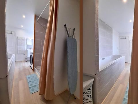 Shower, Bath, towels, washing machine