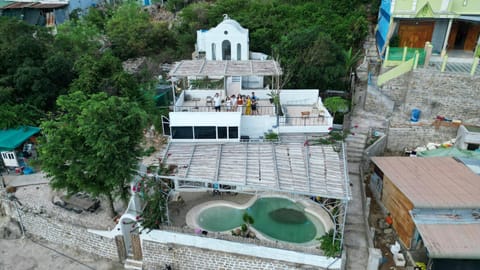 Property building, Bird's eye view, Swimming pool