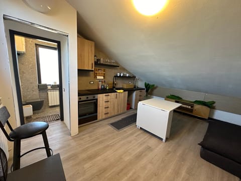 Kitchen or kitchenette, Seating area, Dining area, oven, stove