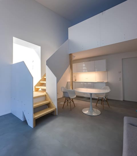 Photo of the whole room, Seating area, kitchen