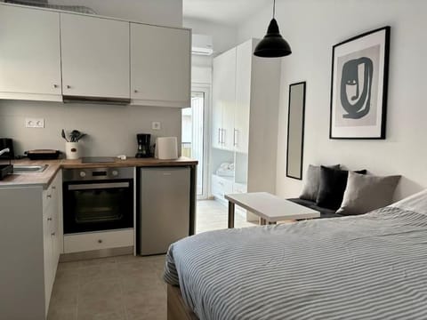 Bed, Kitchen or kitchenette, Photo of the whole room, Bedroom, pet friendly, stove