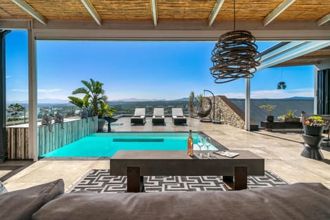 Patio, Day, Balcony/Terrace, Seating area, Pool view, Swimming pool, sunbed