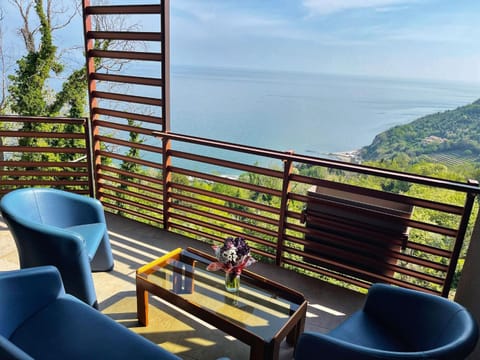 Natural landscape, View (from property/room), Balcony/Terrace, Sea view