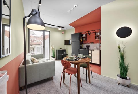 Kitchen or kitchenette, Living room, Photo of the whole room