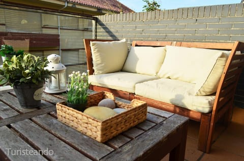 Property building, Patio, Day, View (from property/room), Balcony/Terrace, Living room