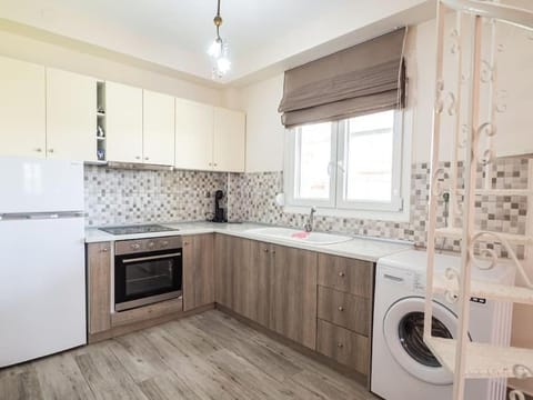 Kitchen or kitchenette, oven, pet friendly, stove, washing machine