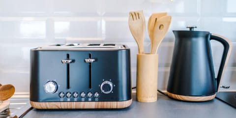 Coffee/tea facilities, Kitchen or kitchenette, toaster