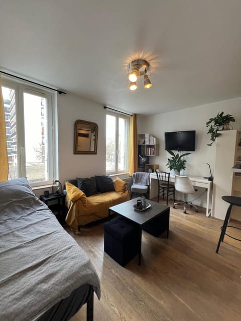Bed, TV and multimedia, Living room, Photo of the whole room, Seating area, Bedroom