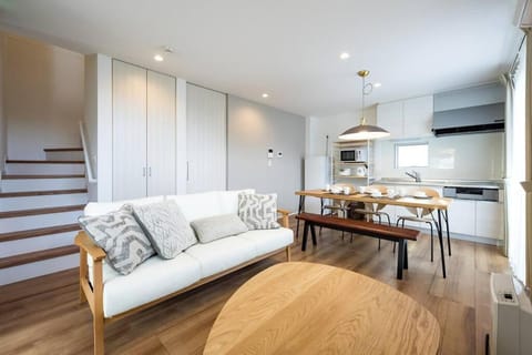 Kitchen or kitchenette, Living room, Dining area