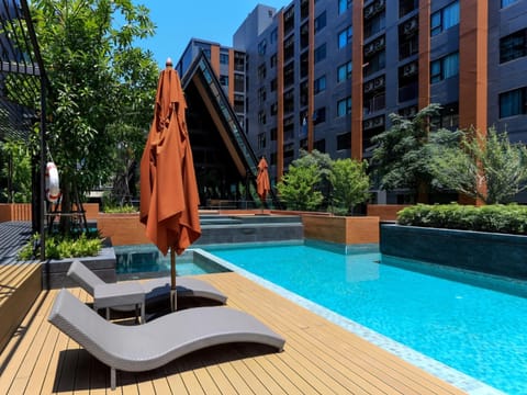 Property building, Pool view, Swimming pool