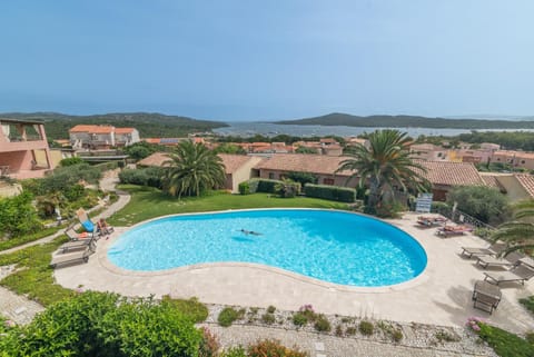 Property building, Living room, Swimming pool