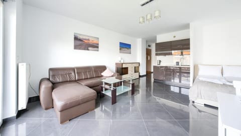 Kitchen or kitchenette, Living room, Seating area