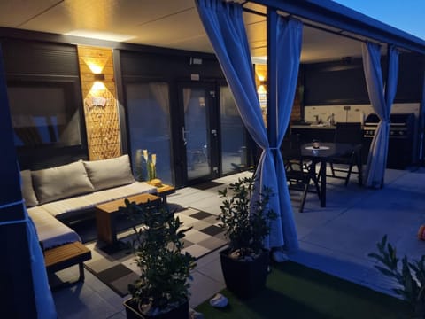 Night, Balcony/Terrace, Seating area