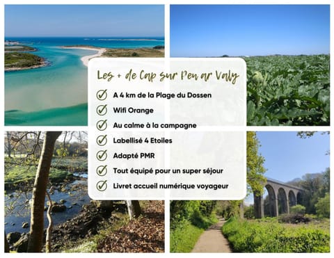 Cap sur Pen ar Valy à Plougoulm House in Finistere