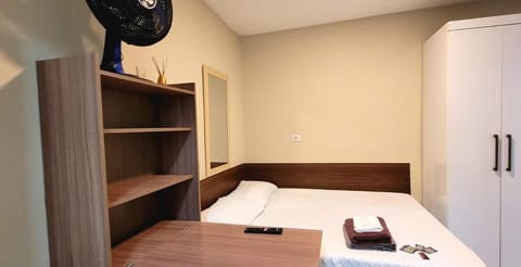 Bed, Photo of the whole room, Bedroom, towels, wardrobe