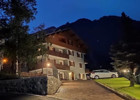 Property building, Night, Summer