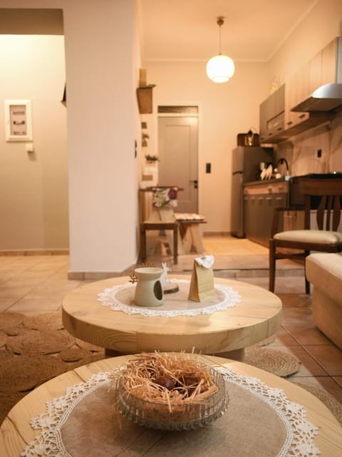 Kitchen or kitchenette, Living room, Seating area